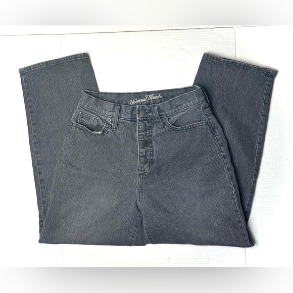 Universal Thread Denim - Universal Thread Women's 2‎ / 26R Vintage Straight Stretch Denim Jeans Black